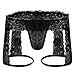Men's Sexy Floral Lace Sissy Pouch Crossdress Panties Boxer Briefs Mesh Sheer See-Through Garter G-String Girly Underwear Low Rise Breathable Hipster Bikini Swim Shorts Thongs Swimwear Underpants