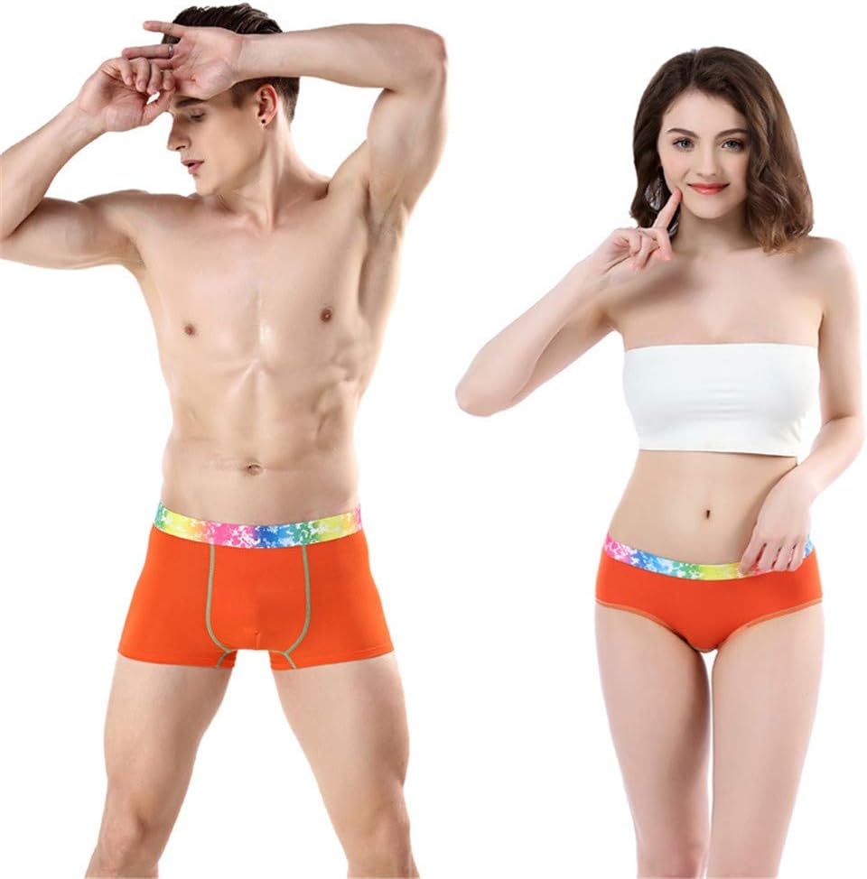 JIEYA Couple Lovers 2-Pack Underwear Briefs Tanga His & Hers