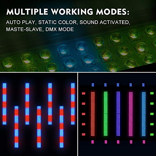 Stage Lights Bar, YeeSite 25W LED Wash Lights Bar DMX Control Auto Play Strobe Effects with Various Combinations, LED Uplighting for Wedding Party Festival