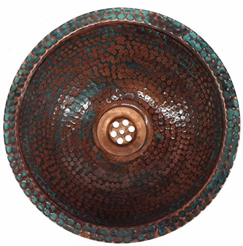 Egypt gift shops Hand Textured Dome Oxidized VERY SMALL Narrow Places Vanity Innovative Copper Bath Sink House Remodel