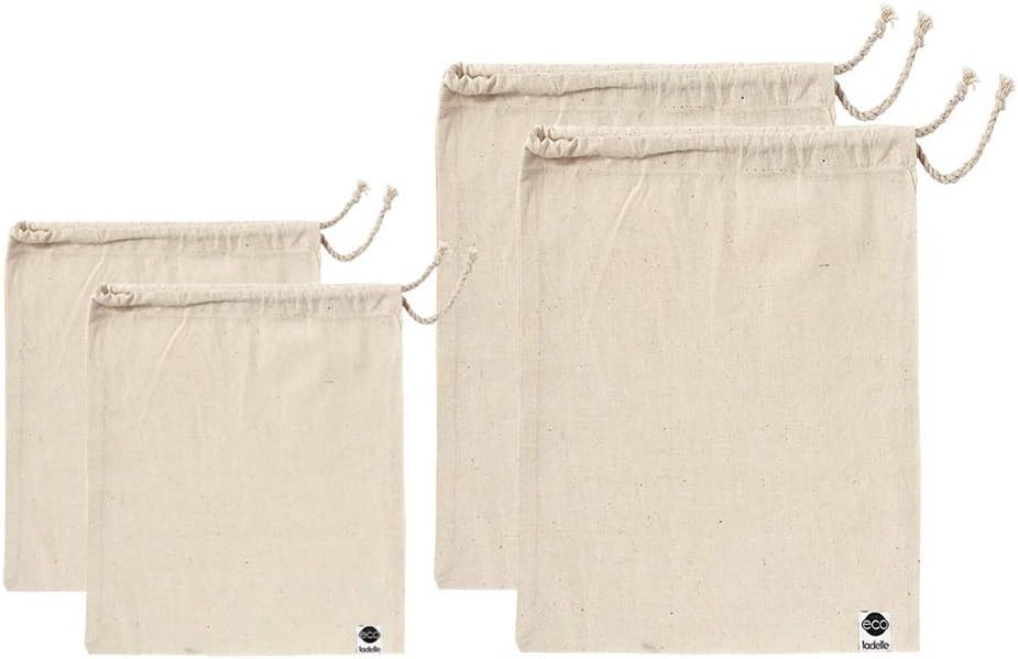 Ladelle Eco - Bolsa de tela reciclada natural: Amazon.es: Hogar