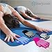Yoga Gloves Non Slip Fitness Grip, Fingerless Pilates Glove for Training Workout, 4 Pairs and 1 Yoga Strap