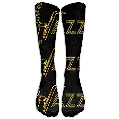 Jazz Saxophone Music Men's And Women's Running Socks Built Strong For Outdoor Sports