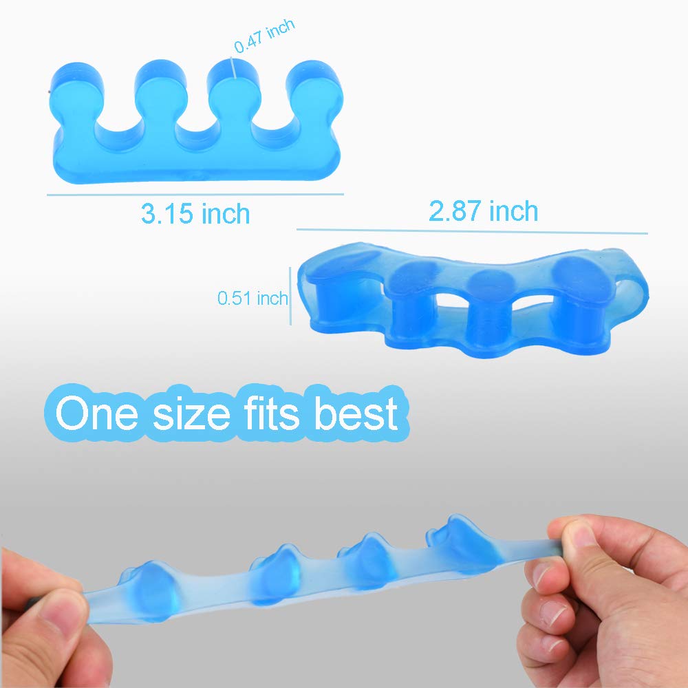 Alivonao Gel Toe Separators and Toe Streightener to Correct Bunions, Relaxing Toes, Hammer Toe Universal Size Suitable for Men and Women : Beauty