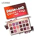 UCANBE Pro 18 Shimmer & Matte Pigmented Eyeshadow Palette - Pink Peachy Red Brown Metallic Glitter Eye Shadow Makeup Pallet