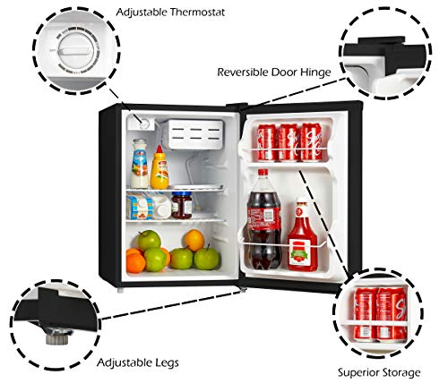 3 Emerson+CR240BE+Compact+Single+Refrigerator