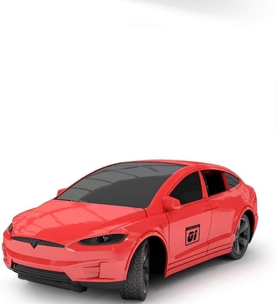 Color Red AIOJY Tesla Can Open The Door 4 Channel Remote Control Car
