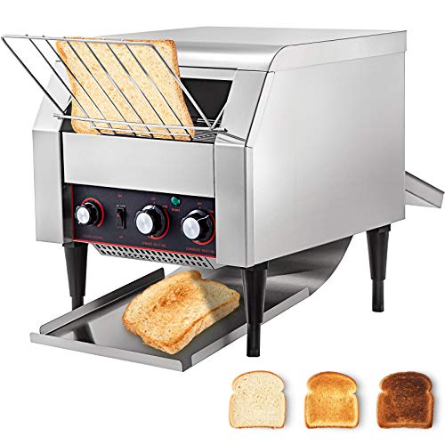 VEVOR 300 slices/h Commercial Toaster Conveyor Heavy Duty