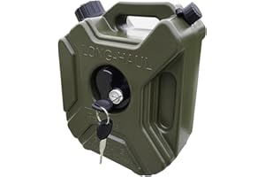 5L/1.3 Gallon Plastic Gas Can Utility Storage Jug Emergency Backup Tank with Filling Spout for UTV ATV Motorcycle SUV Off Roa
