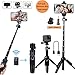 Udoo 3 in 1 40 inch Aluminum Alloy Bluetooth Extendable Wireless Remote and Tripod Stand Selfie Stick for iPhone Xs MAX/XR/X/iPhone 8/8 Plus/iPhone 7/7 Plus/Galaxy Note 8/S9/S9 Plus/S8/gopro Cameras