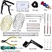 Guitar Repair Tool Kit (38 Pcs), Guitar Maintenance Kit, Strings Organizer+Picks+Capo+Hex Wrenches+Bridge Pins+Wire Plier+Peg Winder+Screwdriver for Ukulele Bass Mandolin Banjo