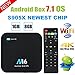 Android TV Box - VIDEN Newest Android 7.1 Smart TV Boxsets, Amlogic S905X Quad-Core, 1GB RAM & 8GB ROM, 4K @60fps Ultra HD, Support Video Encoder for H.265, 2.4GHz WIFI