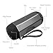 Kissral Portable Bluetooth Speaker, Wireless Speaker Outdoor Strong Bass 24 Hours Playing Time with TF Card and FM Radio - Black