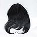 FOND Brazilian Human Hair Clip on Bangs Natural Fringe Clip in Bangs Short Straight Hair Extension for Women 6-8 inch …