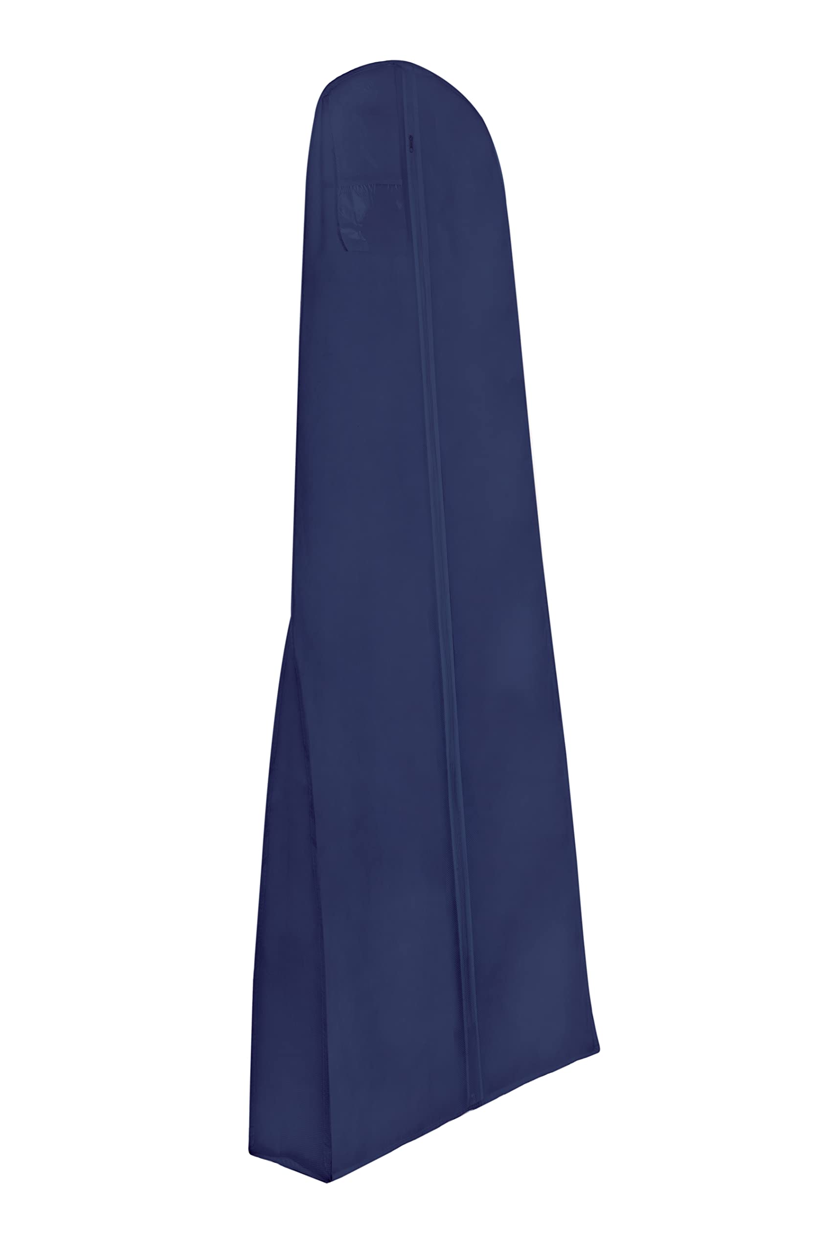Wedcova UK Wedding Dress Bag | Hanging Garment Bags | Full Length Travel Protector for Bridal Dress | Long Clothes Storage Cover with Zipper for Women | 72 Inch | Navy Blue