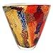 Luxury Lane Hand Blown Multicolor Abstract Art Glass Vase 8 inch Tall