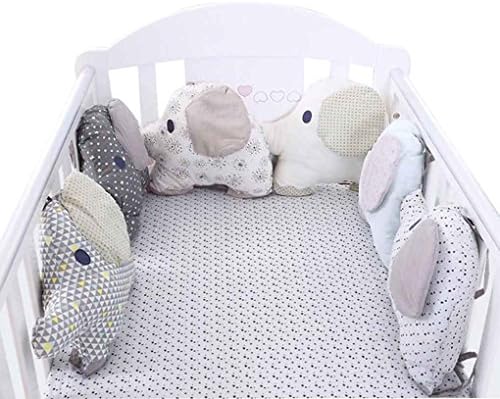 Chilie Baby Crib Bed Bumper 6pcs Newborn Backrest Cushion Animal Elephant Infant Toddler Bedding Around Protection