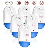 AmyHomie Ultrasonic Pest Repeller Electronic Plug Mosquitoes, Mice Spiders,Roaches, Bugs, Fleas-Human and Pet Friendly