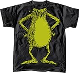 No Head Grinch Body Costume Black Adult T-shirt Tee Small