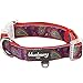 Blueberry Pet 5 Colors Soft & Comfy Paisley Flower Print Neoprene Padded Dog Collar, Red-Violet, Small, Neck 12