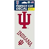 Wincraft NCAA Indiana University Perfect Cut Decal (Set of 2), 4" x 4"
