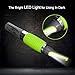 Nose Hair Trimmer,Bienna Electronic [Battery-Operated] Stainless Steel Nose Ear Eyebrow Sideburn and Beard Hair Clipper with LED Light for Men & Women-Green