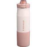 STANLEY Vitalize Tempo Bottle, 24 oz, Rose Quartz | Leakproof Locking Lid | Covered Chug Spout | Steel Carry Loop | Removable Base Bumper | BPA-Free Lightweight Gym Water Bottle