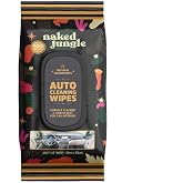Naked Jungle Auto Cleaning Wipes &ndash; Car Interior Cleaner Wipes, Removes Dirt, Grease &amp; Grime, Light Citrus Scent, 100 Count (7" x 8")