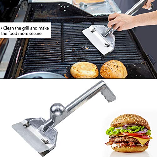 LRui Grill Scraper Griddle Scraper Set with 5 Replacement Blades and