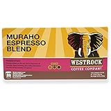 Westrock Coffee Muraho Espresso Blend Medium Roast Single Serve Gourmet Coffee 80 Count cups.