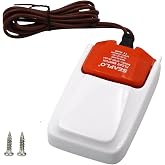 SEAFLO 03 Series Max 25A Bilge Pump Float Switch - 12V/24V Automatic Water Level Controller, No Filter Housing, 14 AWG 1m Wire for Marine Boat Pumps, SFBS-25-03A, 4-Year Warranty