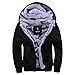 ASALI Men's Pullover Winter Jackets Hooed Fleece Hoodies Sweatshirt Wool Warm Thick Coats
