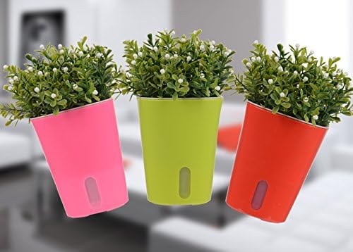 Self Watering Garden Plastic Pot Pack of 3 (Medium)