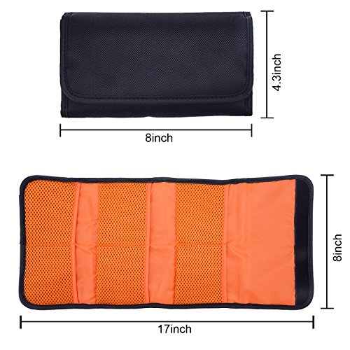 Sunmns 6 Pocket Camera Lens Filter Carry Case Bag Pouch for Filters 25 mm to 82 mm