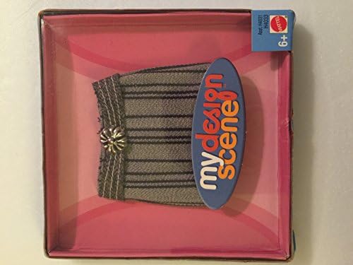2004 Mattel My Design Scene Fashion Gray Black Skirt for My Scene Doll
