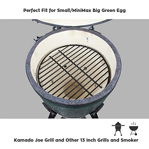 KAMaster 13 Inch Round Grill Grate for Small/Minimax Big Green Egg
