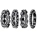 Top Plaza 4pcs/Set Men's Women's Hematite Metal Magnetic Therapy Bracelets