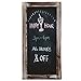 25 X 12 Rustic Style Wood Framed Erasable Chalkboard Message Memo Board, Cafe Menu Sign