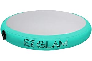 GLANT Air Mat Tumble Track AirSpot - Gymnastics Training Springboard - Round Inflatable Springboard