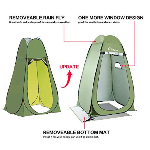 WolfWise Pop Up Privacy Shower Tent Portable Camping, Biking, Toilet, Shower, Beach and Changing Room - Thumbnail 3
