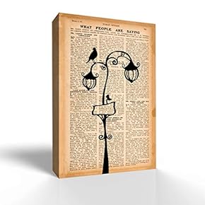 Canvas Wall Art Vintage Newspaper Pictures Home Wall Decorations for Bedroom Living Room Paintings Canvas Prints Framed - 12x18 inches