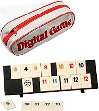 Travel Rummy with 104 tiles, 2 joker tiles with 4 boards for 4 players with a strong Travel bag