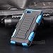 Cocomii Robot Belt Clip Holster Sony Xperia Z1 Compact Case, Slim Thin Matte Kickstand Swivel Belt Clip Holster Reinforced Drop Protection Fashion Bumper Cover for Sony Xperia Z1 Compact (Blue)