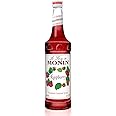 Monin - Raspberry Syrup, Sweet and Tart, Great for Cocktails and Lemonades, Gluten-Free, Non-GMO (750 ml)