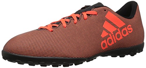 adidas Performance Men's X 17.4 TF Soccer-Shoes, Black/Solar Red/Solar Orange, 10 M US