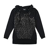 DKNY Jeans Womens Relaxed Fit Long Waisted Hoodie