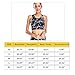 Move With You Womens Crop Tank Tops Workout Running High Neck Sports Bra Built-in Bra Racerback