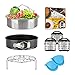 Pressure Cooker Accessories 6 Quart 8 Qt Works with Instant Pot, Steamer Basket Springform Pan Egg Trivet Silicone Mitts Cookbook Magnets Receipt, SS304 Stainless, Compatible with Instapot Duo 6 Qt