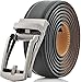 Marino Men’s Comfort Click Ratchet Belt with Traditional Look - Genuine Leather with Linxx Adjustable Buckle - 1.38