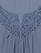 Bebonnie Trendy Tops for Women, Women's Lightweigh Chiffon Casual Summer Shirts Grey Blue XL